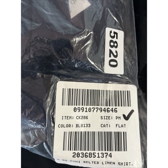 J Crew Belted Linen Blend Mini Shirtdress Medium Petite Navy Button Up Dress - Picture 9 of 9